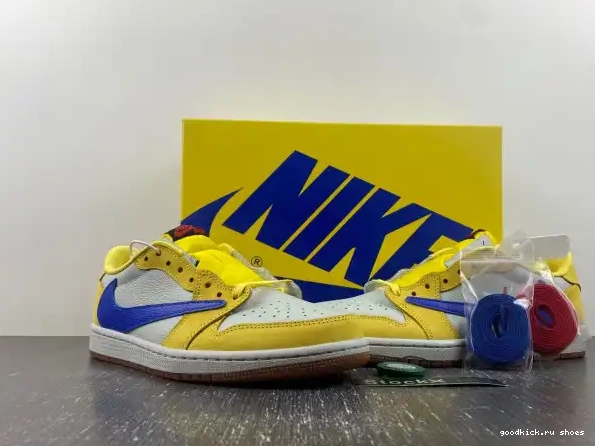 x Travis 1 OG Canary Jordan DZ4137-700 Air Low Scott 0327